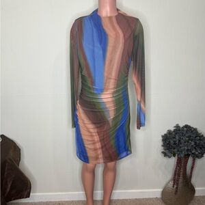 GB Multicolor Long Sleeve Dress